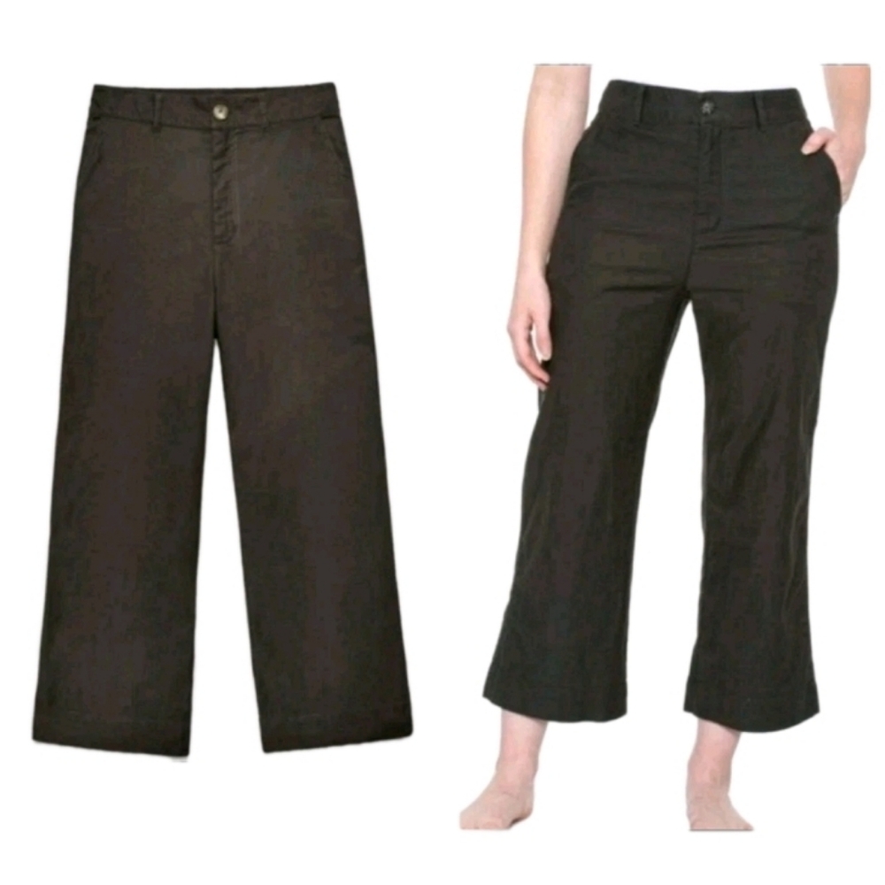 UGG Etna Pants Crop Wide Leg High Waist Gorp Grunge Neutral Sustainable NWT